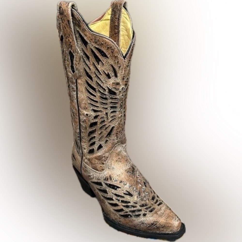 Women's Western Corral Butterfly Cowboy Boots